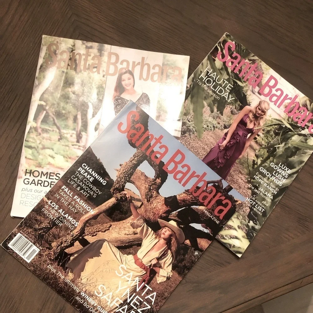 Santa Barbara Magazine Collection set of 3 Dec/Jan 09, Oct/Nov ‘10, Jan/Feb ‘11